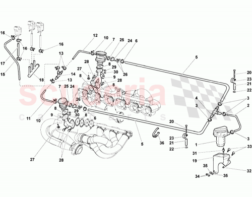 Part Diagram for Lamborghini 07M131371B