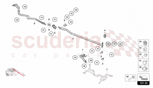 Part Diagram for Lamborghini 47B121217B