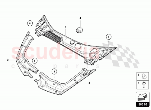 Part Diagram for Lamborghini 4T1819426C