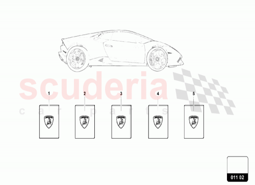 Part Diagram for Lamborghini 4T0012720DA