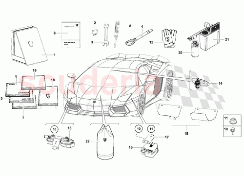 Part Diagram for Lamborghini 476012003D