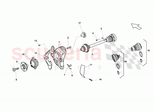 Part Diagram for Lamborghini 400407246A