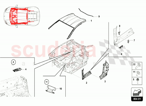 Part Diagram for Lamborghini 4T8810245E