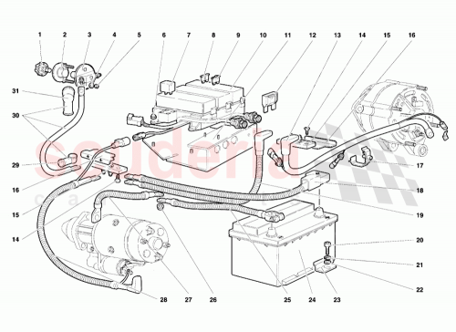 Part Diagram for Lamborghini 006036271