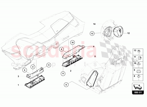 Part Diagram for Lamborghini 470880201C