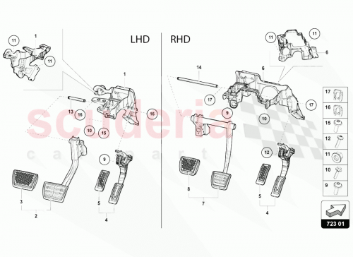 Part Diagram for Lamborghini 4ML723173