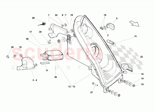 Part Diagram for Lamborghini 402941003B