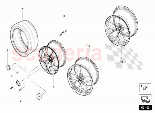 Part Diagram for Lamborghini 7PP907275G
