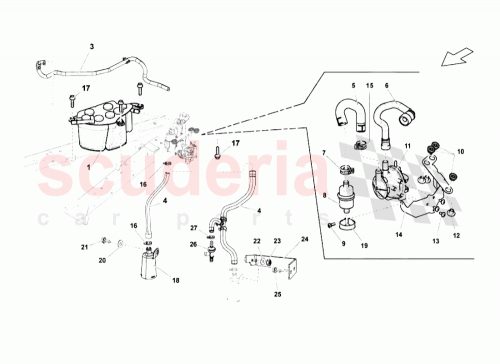 Part Diagram for Lamborghini 3D0201801F
