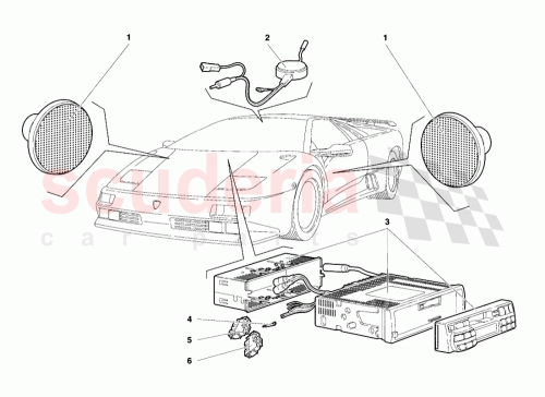 Part Diagram for Lamborghini 006136147