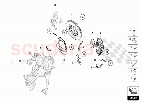 Part Diagram for Lamborghini 4S0971845D