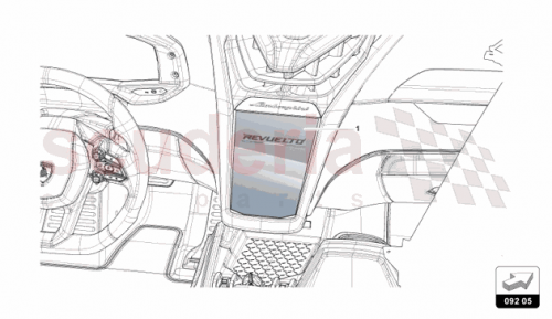 Part Diagram for Lamborghini 47B035435