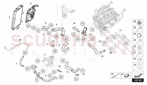 Part Diagram for Lamborghini 47B121055E