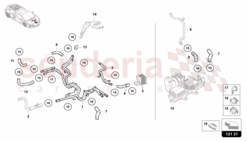 Part Diagram for Lamborghini 47B121545A