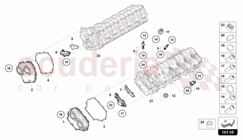 Part Diagram for Lamborghini 07M103929