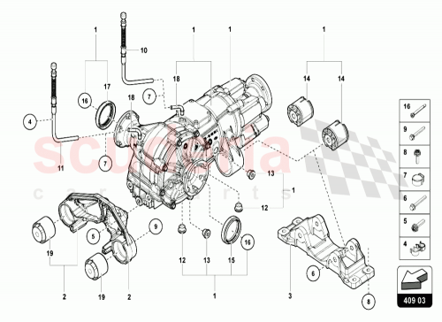 Part Diagram for Lamborghini 01S409021N