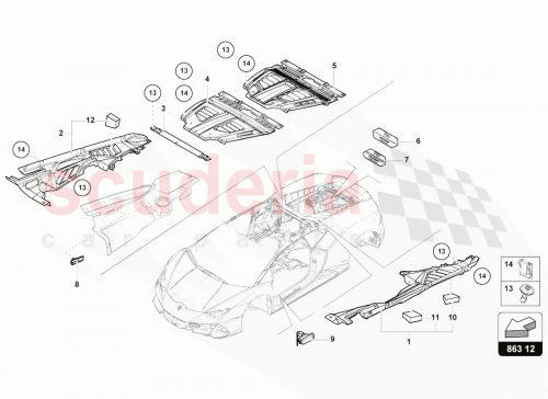 Part Diagram for Lamborghini 4T0863082N