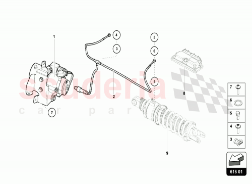 Part Diagram for Lamborghini 470616591F