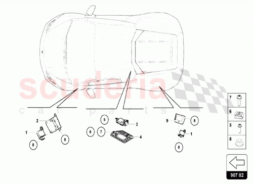 Part Diagram for Lamborghini 4S0810675B