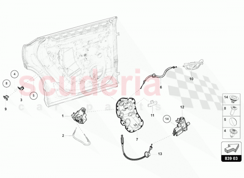 Part Diagram for Lamborghini 4M8839103A