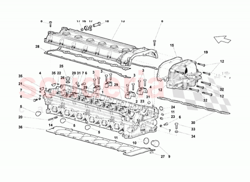 Part Diagram for Lamborghini 07M103476D