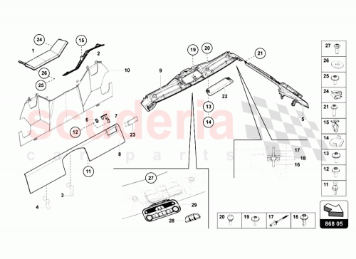 Part Diagram for Lamborghini 475868743