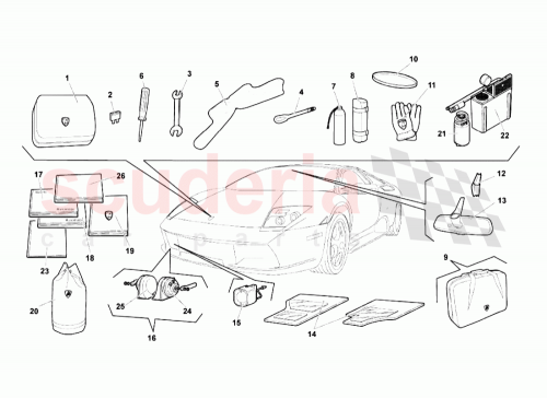 Part Diagram for Lamborghini 400012008F