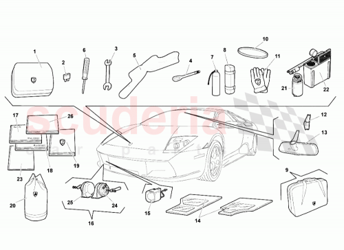 Part Diagram for Lamborghini N01713114
