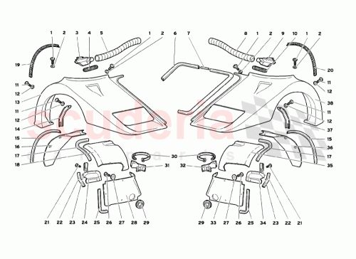 Part Diagram for Lamborghini 008700692