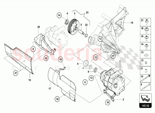 Part Diagram for Lamborghini 8K0260805H