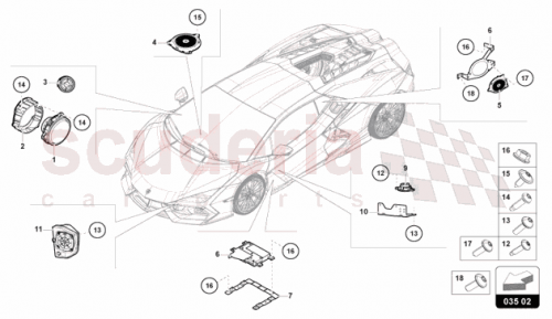 Part Diagram for Lamborghini 47B035345