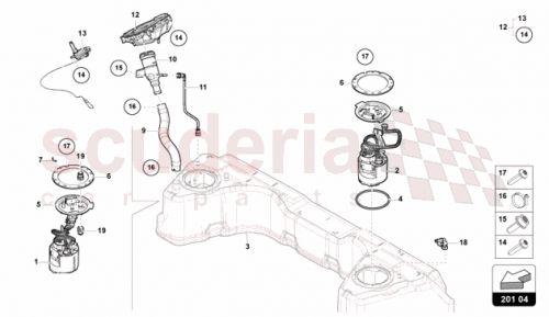 Part Diagram for Lamborghini 47B201766