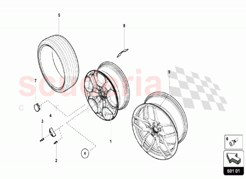 Part Diagram for Lamborghini 4T0601301A