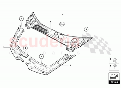 Part Diagram for Lamborghini N10738101