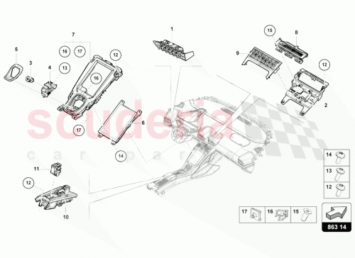 Part Diagram for Lamborghini 4T0863324A