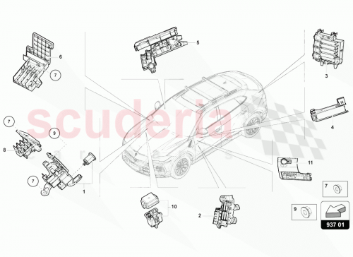 Part Diagram for Lamborghini 4M0971845