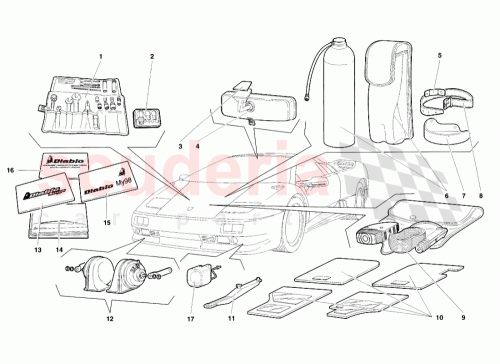 Part Diagram for Lamborghini 901325725
