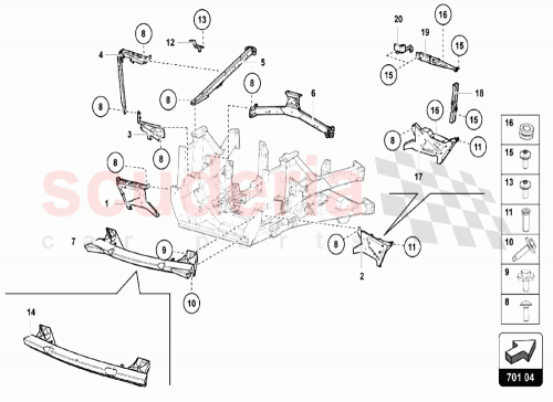 Part Diagram for Lamborghini 470813649K