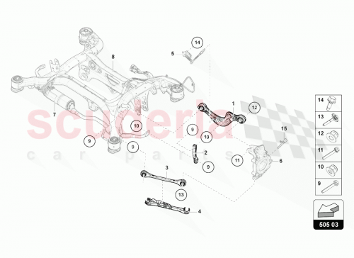 Part Diagram for Lamborghini 4M0505323G