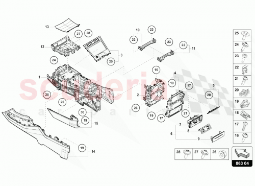 Part Diagram for Lamborghini 8V0858137