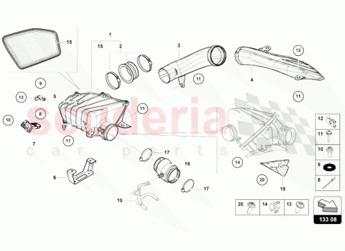 Part Diagram for Lamborghini 4T0133843