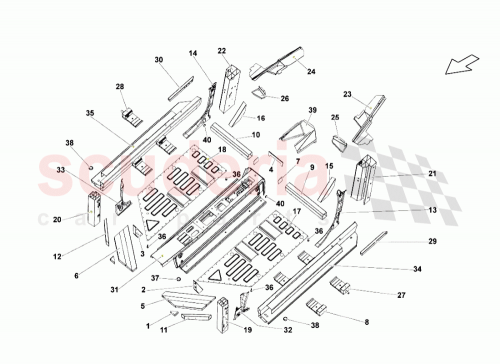 Part Diagram for Lamborghini 407809206