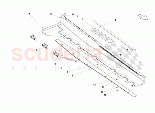 Part Diagram for Lamborghini 403853564A