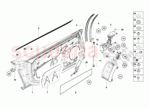 Part Diagram for Lamborghini 470837350B
