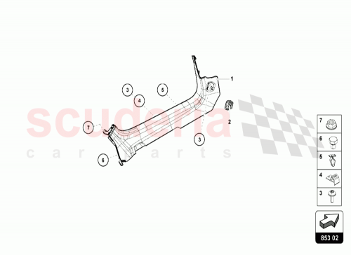Part Diagram for Lamborghini 4T2854904D