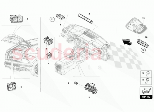 Part Diagram for Lamborghini 4ML905217