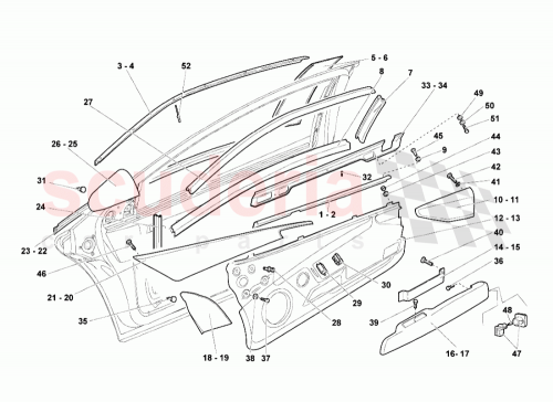 Part Diagram for Lamborghini 418868362A