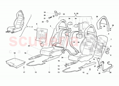 Part Diagram for Lamborghini 418857447