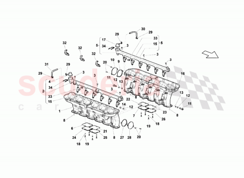 Part Diagram for Lamborghini 07M133100B