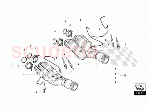 Part Diagram for Lamborghini 07M251261